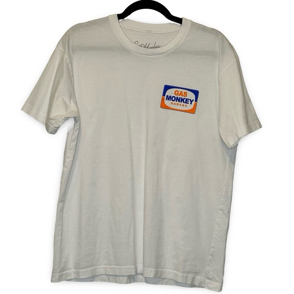 Gas Monkey Graphic Tee Men's Size Large Logo Gearhead Moto Motorhead Auto Car